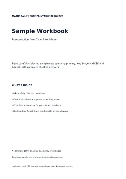 Preview of the sample workbook (page 1)